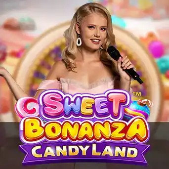 Sweet Bonanza CandyLand online game logo by Pragmatic Play on wolfy-casino-be.com