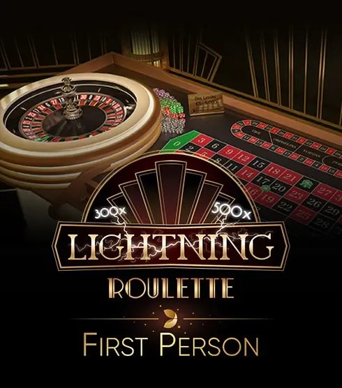 Enjoy First Person Lightning Roulette by Evolution – logo hosted on wolfy-casino-be.com